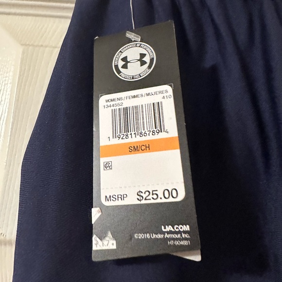 NWT Under Armour Navy Banded Shorts | Size S - Picture 3 of 3